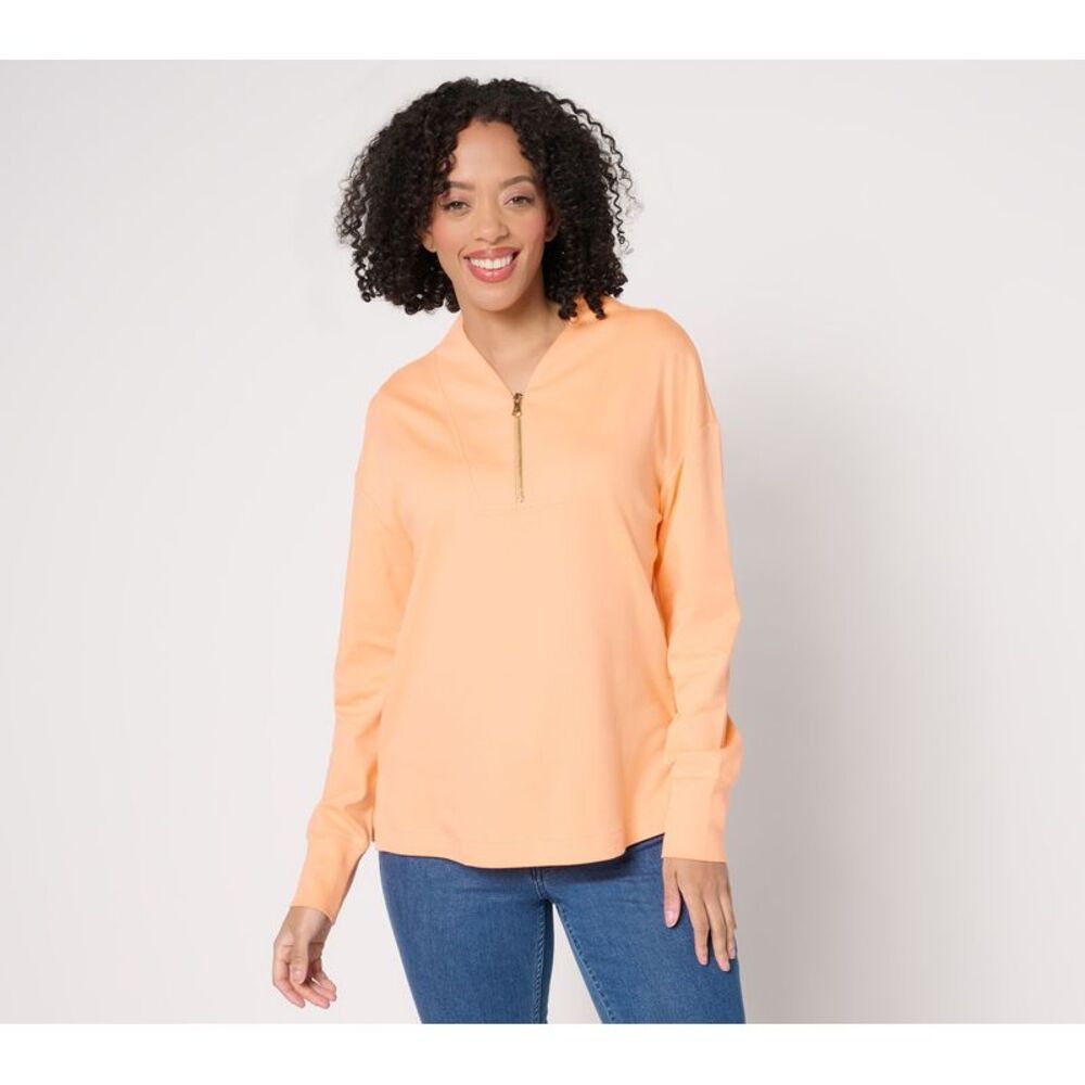 SUNNYLiFE Women's Top Plus Sz 4X Essentials Pima Cotton Multi-colored
